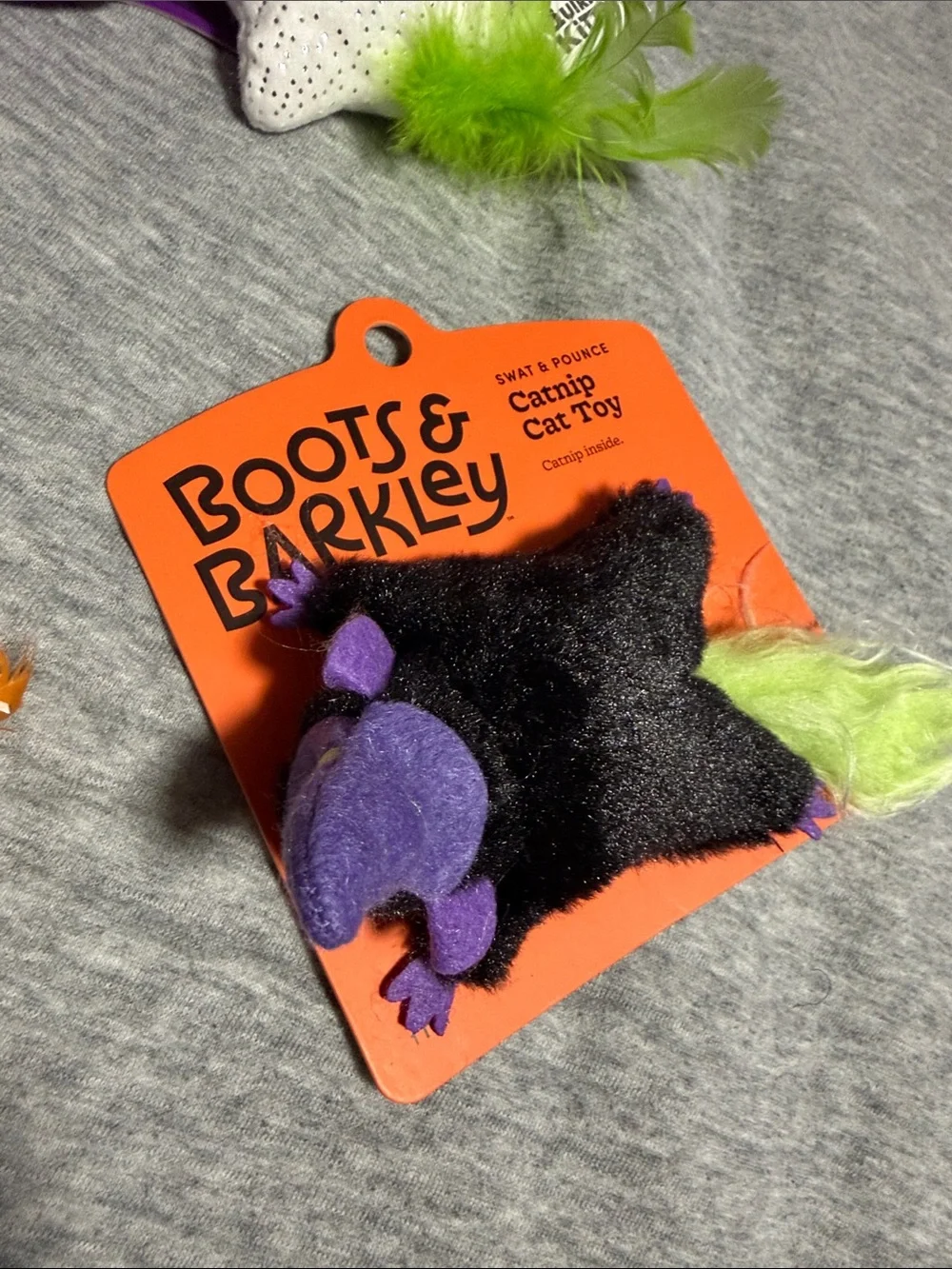 Boots & Barkley Halloween Plush Cat Toys, tunnel, catnip mice